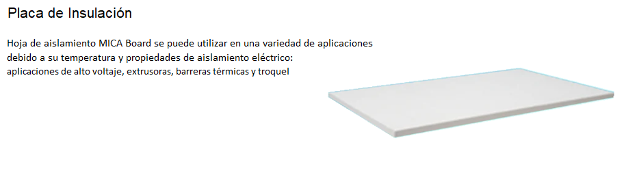 Placa de Insulación